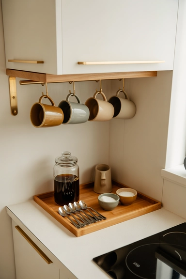 Create a Compact Coffee or Beverage Station