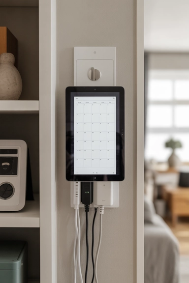 22 Family Command Center Ideas That Organize Daily Life 17 Digital Calendar Display Integration