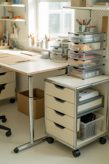 23 Hobby Room Design Ideas for Small Spaces That Maximize Every Inch 17 Build a Flexible Workstation That Adapts to Projects