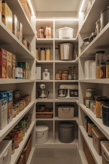 Narrow Walk-In Pantry Ideas That Make Tight Spaces Work (22 Smart Layouts) 17 Long Narrow Pantry Layouts With One Deep Storage Zone
