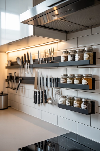 Magnetic Strips for Efficient Tool Storage