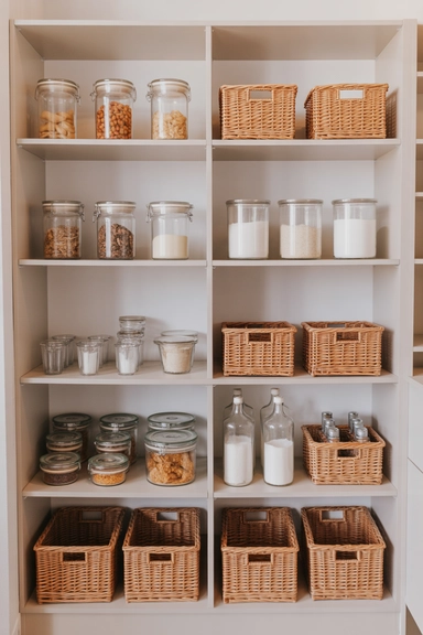Minimalist Open Shelving That Keeps Small Pantries Calm