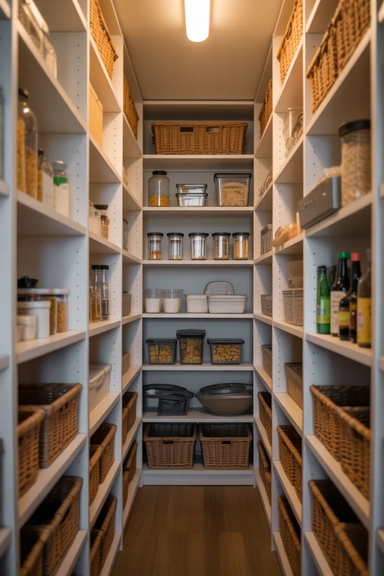  Small Walk-In Pantry Layouts That Stay Open and Usable