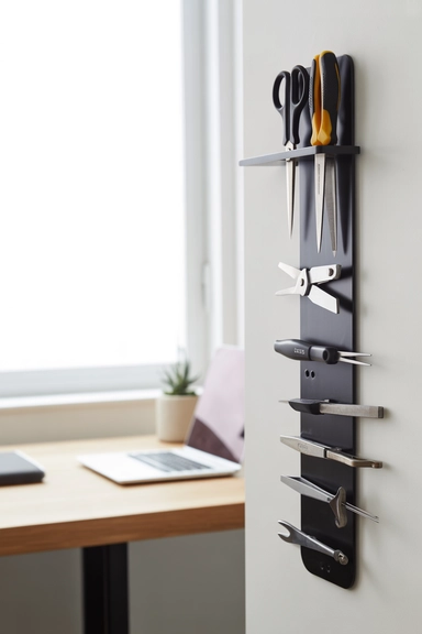 22 Desk Organization Ideas for Small Spaces That Stay Tidy 18 Use Magnetic Storage for Small Metal Items
