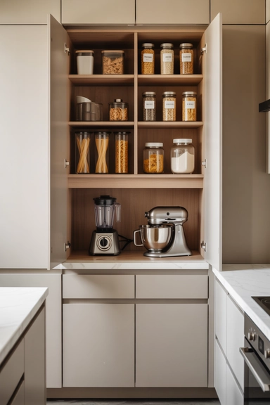 21 Pantry Cabinet Ideas That Make Kitchen Storage Work Harder 18 Pantry Cabinets With Built-In Appliance Storage
