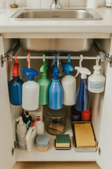Hanging Rods for Spray Bottles