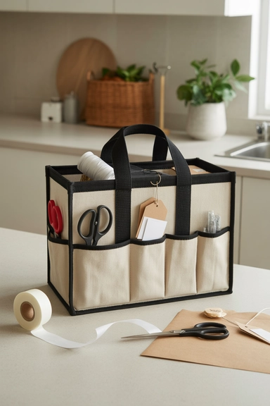 21 Gift Wrap Storage Ideas That Keep Supplies Organized 18 Portable Wrapping Supply Tote