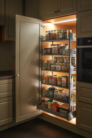 22 Amazon Kitchen Cabinet Organizer Ideas for Homes 17 Sliding Cabinet Organizers for Deep Storage Areas