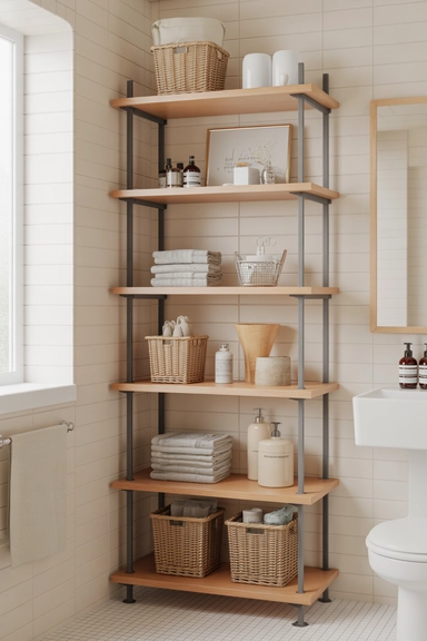 Stackable Shelving for Adjustable Storage