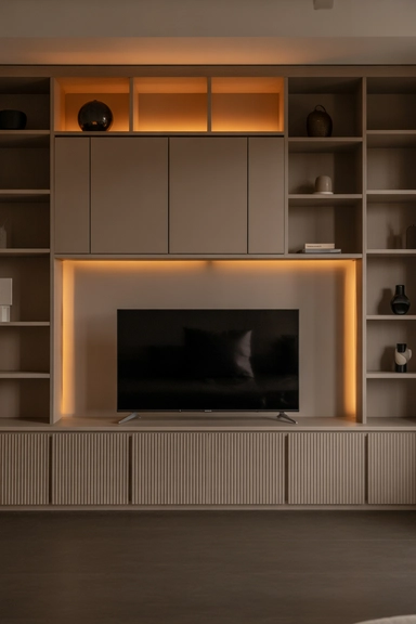21 TV Stand Storage Ideas That Hide Everyday Mess 18 TV Stands With Built-In Lighting to Reduce Visual Noise