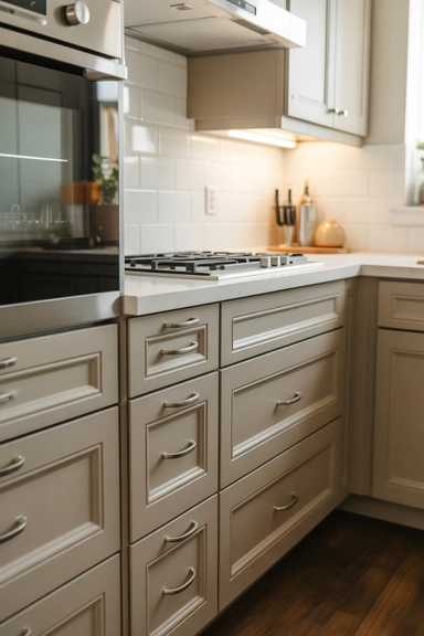 23 Small Kitchen Remodel Ideas That Maximize Every Inch 19 Update Hardware for a Modern Touch