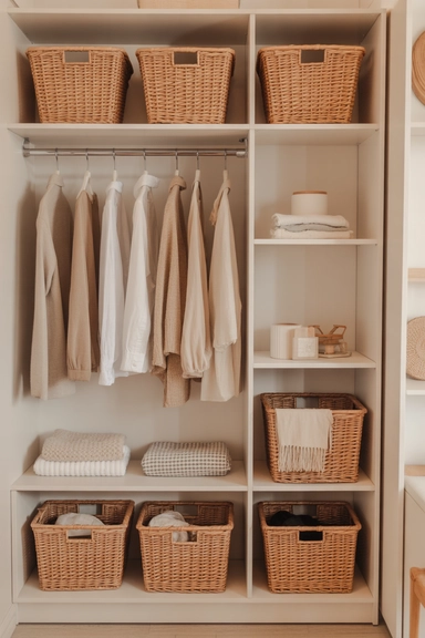 Aesthetic Baskets That Hide Visual Clutter