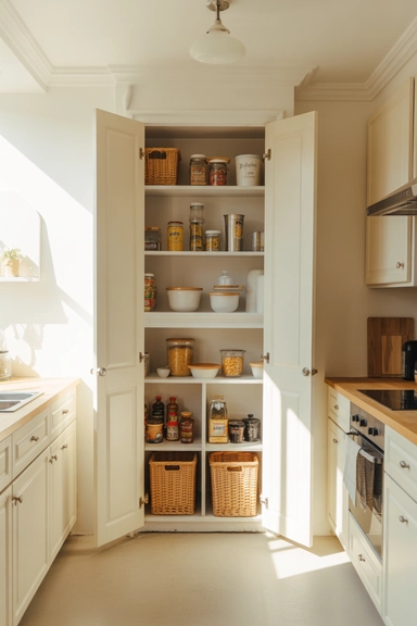 21 Pantry Cabinet Ideas That Make Kitchen Storage Work Harder 19 White Pantry Cabinets for a Brighter Kitchen Feel
