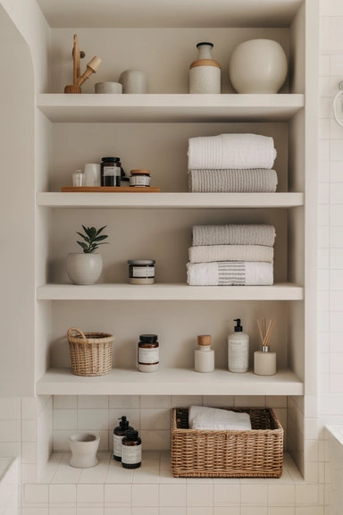 Decorative Open Shelves That Maintain Order