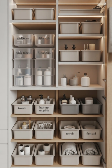 Shared Cabinet Systems for Multi-User Bathrooms