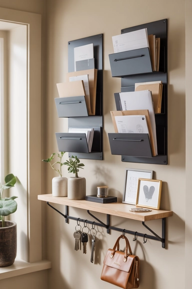 23 Chic Home Organization Ideas For Stylish Homes 19 Stylish Wall-Mounted Mail and Paper Organizers