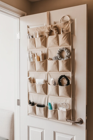 21 Dorm Room Organization Ideas That Maximize Small Spaces 19 Use Over-the-Door Storage to Expand Capacity