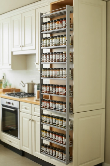 Slim Pull-Out Columns for Narrow Gaps