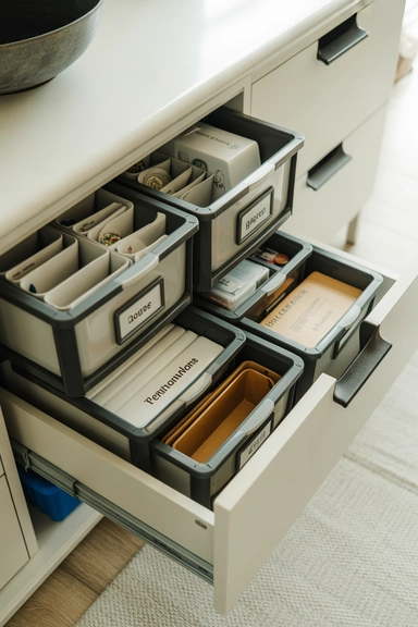 19- Use Stackable Storage Inside Deep Drawers