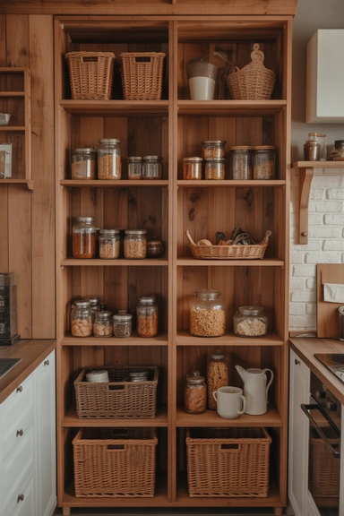 21 Pantry Cabinet Ideas That Make Kitchen Storage Work Harder 20 Wooden Pantry Cabinets for Warmth and Texture