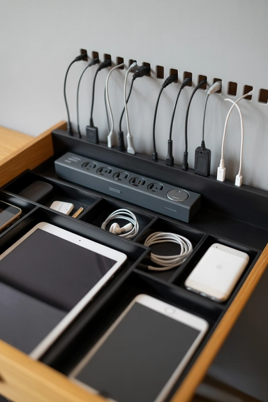 Charging Drawers With Dedicated Cable Ports