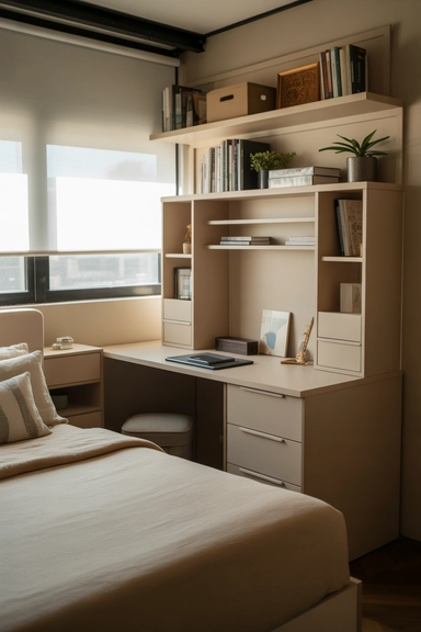 19. Compact Desks With Built-In Storage