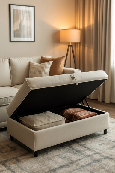 22 Amazon Home Organization Finds for Small Spaces 20 Foldable Storage Ottomans That Combine Seating and Storage