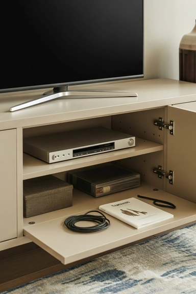 21 TV Stand Storage Ideas That Hide Everyday Mess 20 TV Stands With Hidden Back Storage Panels