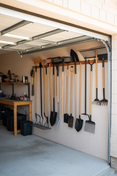 22 Garage Wall Storage Ideas That Free Up Floor Space 20 Wall-Mounted Storage for Garden Tools