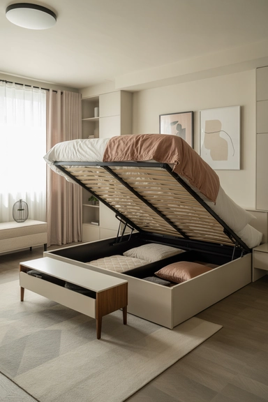 Multi-Functional Furniture With Concealed Storage Capacity