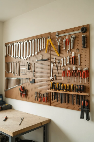 22 Garage Wall Storage Ideas That Free Up Floor Space 3 Pegboard Tool Walls That Keep Work Zones Clear