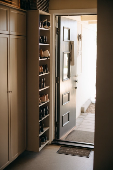 Compact Shoe Cabinets That Eliminate Entryway Clutter