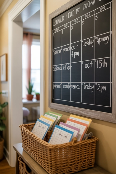 23 Back To School Organization Ideas For Families 21 Family Calendar Wall