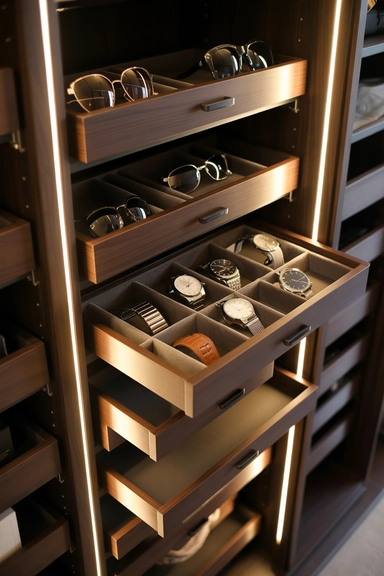 Incorporate Pull-Out Accessories Trays