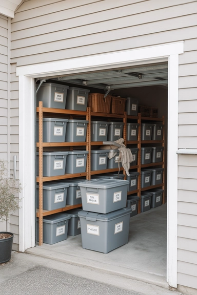 23 Holiday Decoration Storage Ideas That Prevent Chaos Every Year 21 Seasonal Rotation Zone Near Storage Entrance