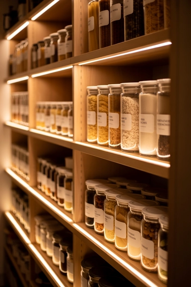 Shelving With Integrated Lighting for Better Visibility