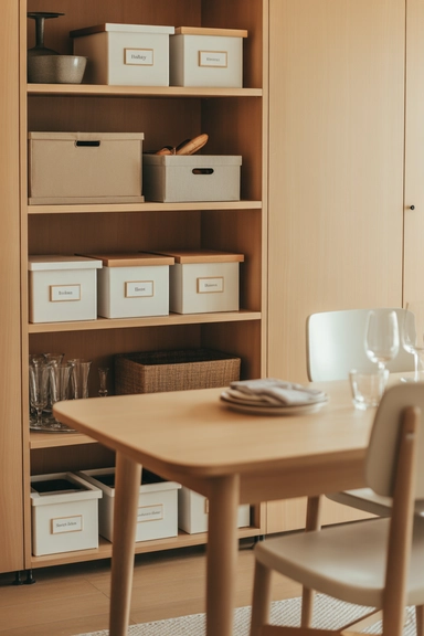 21 Small Dining Room Storage Ideas That Maximize Space 21 Storage Boxes That Keep Seasonal Items Out of Sight