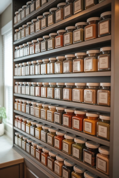 Uniform Glass Jars That Eliminate Visual Clutter