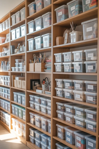 23 Hobby Room Design Ideas for Small Spaces That Maximize Every Inch 21 Use Zoned Storage to Separate Project Types