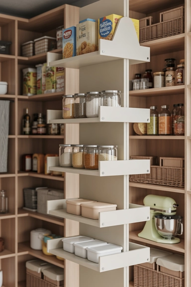 Narrow Walk-In Pantry Ideas That Make Tight Spaces Work (22 Smart Layouts) 22 Adjustable Shelving That Evolves With Storage Needs