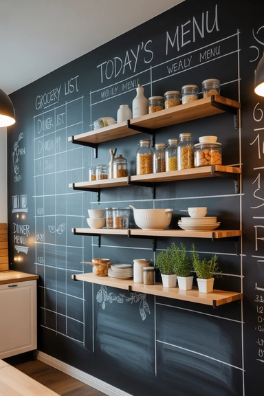 Chalkboard Walls for Dual Function and Style