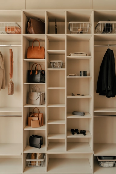 Entryway Closet Shelf Dividers That Prevent Piles