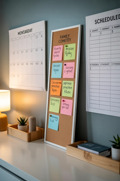 22 Family Command Center Ideas That Organize Daily Life 22 Family Goal and Reminder Board