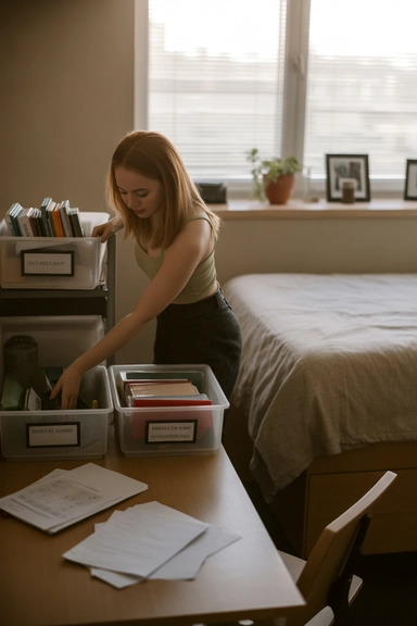 21 Dorm Room Organization Ideas That Maximize Small Spaces 22 Use a Visual Reset to Maintain a Clean Space