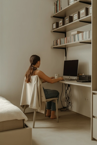 Wall-Mounted Desk Systems That Create a Workspace Without Consuming Floor Space