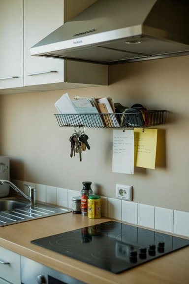 Wall-Mounted Drop Zones That Stop Daily Items from Reaching the Counter