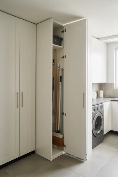 Broom Box Storage for Compact Areas