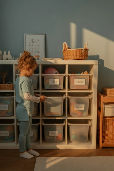 22 Kids Room Storage Ideas That Keep Toys Under Control 23 Build a Simple Daily Cleanup Routine