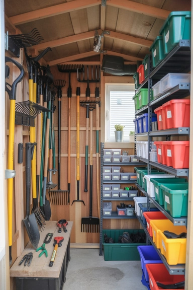 23 Garden Tool Organization Ideas for Garage and Shed Storage 23 Create a Compact Storage System for Small Spaces