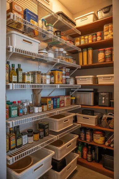 Narrow Walk-In Pantry Ideas That Make Tight Spaces Work (22 Smart Layouts) 23 Narrow Pantry Workflow That Supports Daily Cooking